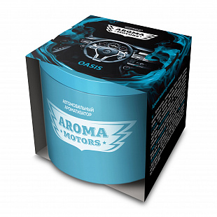 Ароматизатор гелевый «Aroma Motors» OASIS в картонной упаковке (круглый) 100мл
