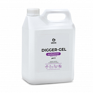 Средство щелочное для прочистки канализационных труб "DIGGER-GEL" (канистра 5,3 кг)